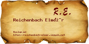 Reichenbach Elmár névjegykártya
